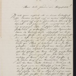 Henrik Kugler's letter to Ferenc Hopp from Eschegg (Äschegg/Aeschegg, Switzerland), about his trips in Italy and North Africa