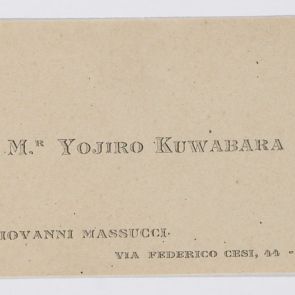 Business card: Mr. Yojiro Kuwabara