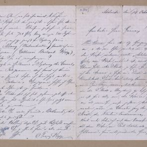 Ferenc Hopp's letter to István Grónay from Adeliade, with the end of the letter written in Sydney