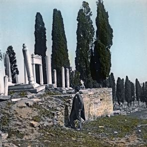 Detail of Karacaahmet Cemetery in Üsküdar