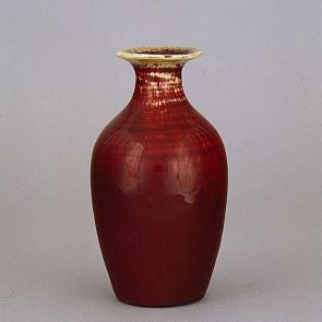 Small vase with copper red glaze