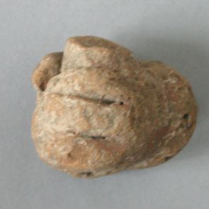 Terracotta, hand fragment, holding a pot