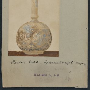 Lacquered bottle with cap, after 1874