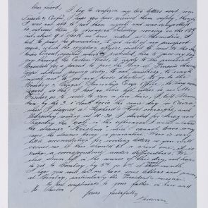 Carl Hartmann's letter in English to Ferenc Hopp from Suez