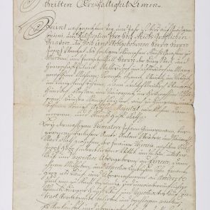 Certificate of inheritance and purchase document of Hopp family from 1777, between 1777 and 1807