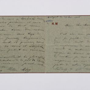 Letter of Helene and Charles Móry to Ferenc Hopp from Budapest