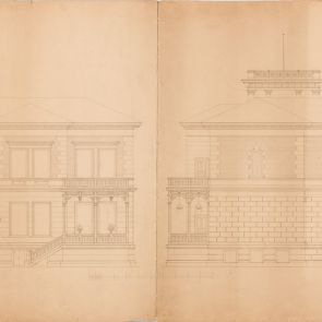 Plan for the expansion of Ferenc Hopp's summer house on the Andrássy Avenue