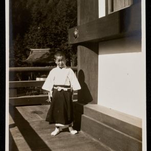 A young visitor at Jingoji Temple, Kyoto