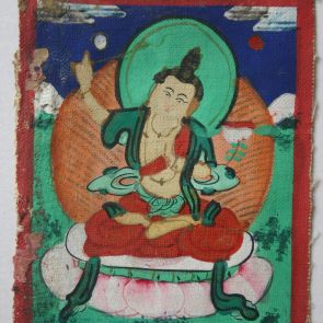 Tsakli depicting Mañjuśrī bodhisattva