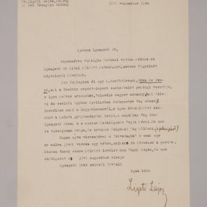 Lajos Ligeti's letter to Zoltán Felvinczi Takács from Beijing to Budapest