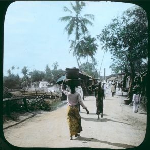 Utcarészlet Colomboban, Ceylon