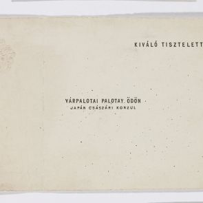 Business card: Ödön Palotay de Palotay, imperial consul of Japan