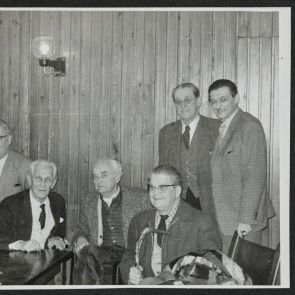 Group at the table in Király Bath