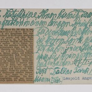 Leopold Angerer's card to Ferenc Hopp from Miami