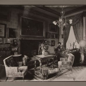 Ferenc Hopp's study in the villa, 1900s