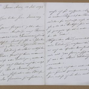 Ferenc Hopp's letter to Henrik Jurány from Buenos Aires