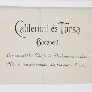 Business card: Calderoni and Co.