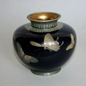 Vase with butterfly motifs