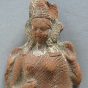 Terracotta figurine of a goddess