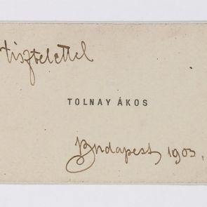 Business card: Ákos Tolnay