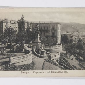 A. Schumann's postcard to FErenc Hopp from Stuttgart