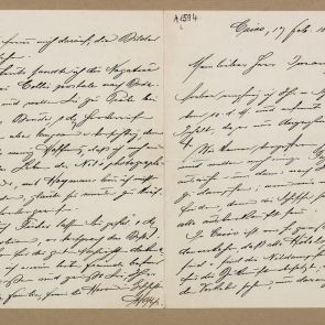 Hopp's letter to Henrik Jurány from Cairo