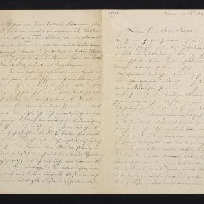István Calderoni's letter to Ferenc Hopp from Naples
