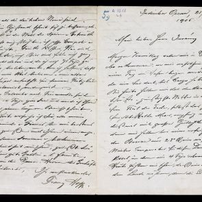 Ferenc Hopp's letter to Henrik Jurány from the Indian Ocean