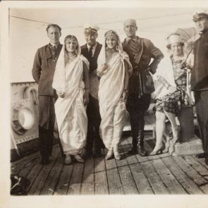 Amrita, Indira and Marie-Antoinette aboard the Carla in the Red Sea