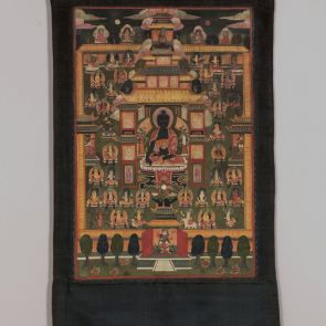 Bhaisajyaguru, the Medicine Buddha with his retinue
