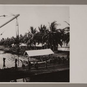 Coal loading at the port of Banana, at the mouth of the Congo, 1899