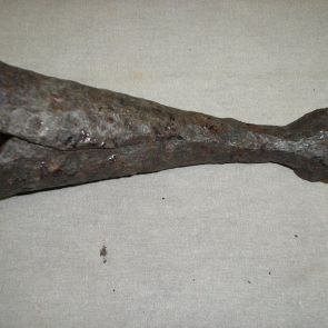 Iron spearhead fragment