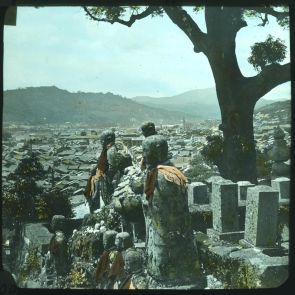 Jizo statues on the children's graves