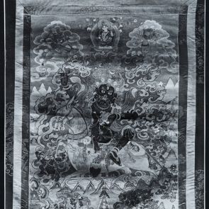 Mongolian collection, painting on textile, scroll painting, thangka (inv. no. 75.2) photo documentation of the restoration material_2