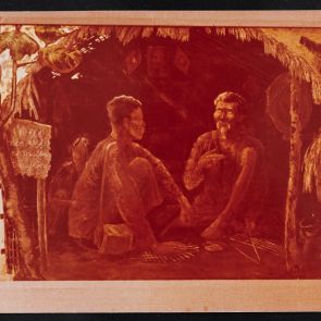 Fotó Lê Quoc Loc "Beszélgetés" című festményéről