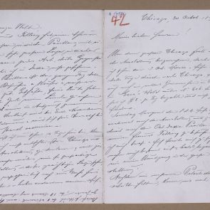 Ferenc Hopp's letter sent to Calderoni and Co. from Chicago