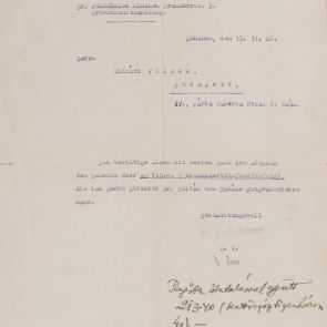 Antiquarian Dr. Erich Junkelmann's receipt in German about Vilmos Szilárd’s check for 155 German marks