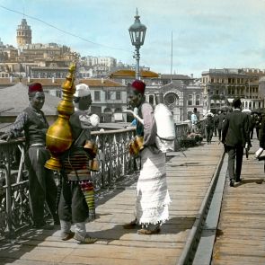 Constantinople − Sorbet vendor on Galata Bridge