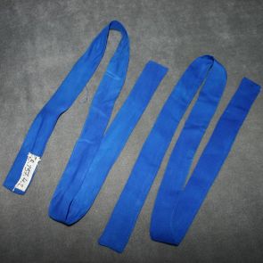 Pair of blue silk ribbon
