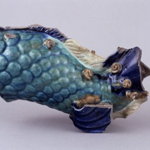 Ceramic roof figure: body of a dragon fish