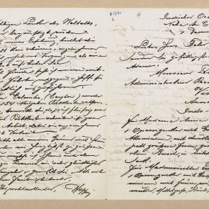 Ferenc Hopp's letter to Aladár Félix from the Indian Ocean, by Ceylon (Sri Lanka)
