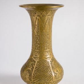 Vase decorated with wayang motifs