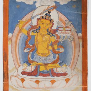 Tsakli depicting Mañjuśrī bodhisattva