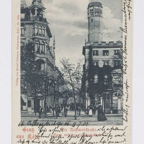Greeting card of C. Janns, formerly a fellow passenger of Ferenc Hopp, from Cologne