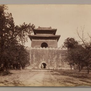 Tower with memorial column, Ming Tombs, near Beijing