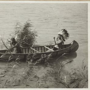 Strong Wolf and Lying Bison in the wild waters of Canada