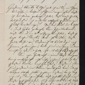 István Calderoni's letter to Ferenc Hopp from Genova