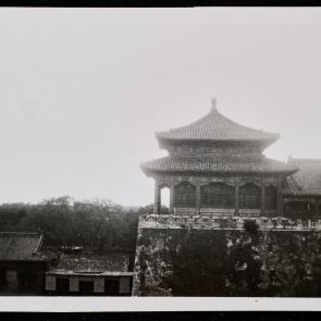One of the wings of the Vumen Gate with a double-roofed pavilion, Beijing