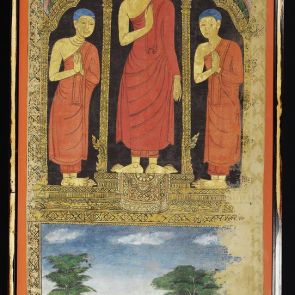 Buddha with two disciples
