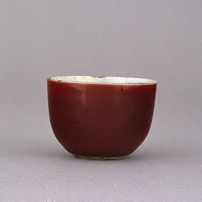 Cup with copper red glaze